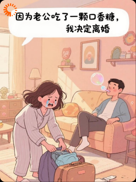 看见老公吃口香糖后，我决定离婚