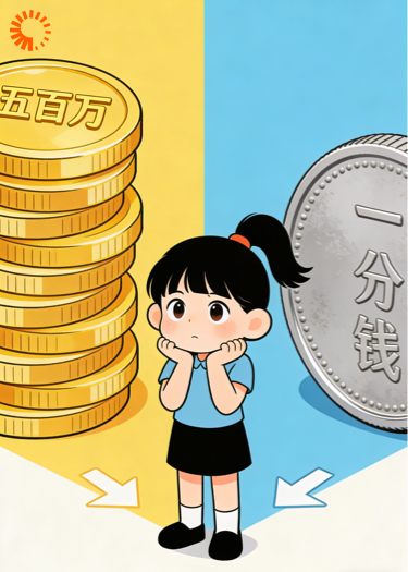 一次性五百万和每分钟一毛，你选哪个?