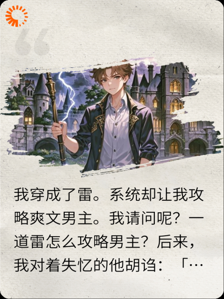 我穿成了雷，系统却让我攻略爽文男主