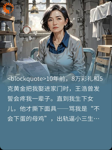 十年彩礼囚笼：我的离婚反击战