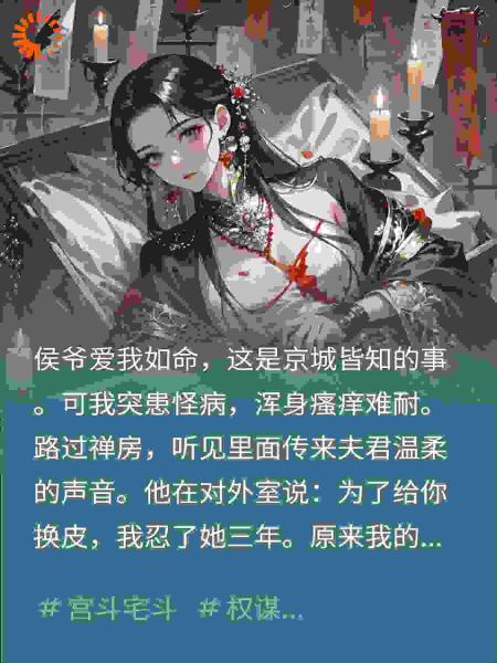 都说我是侯爷的心尖宠，谁知他养我三年只为剥皮给新欢