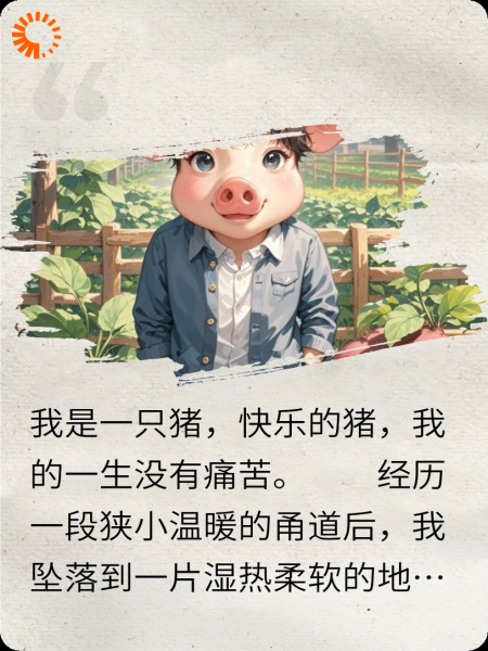 我是一只猪，