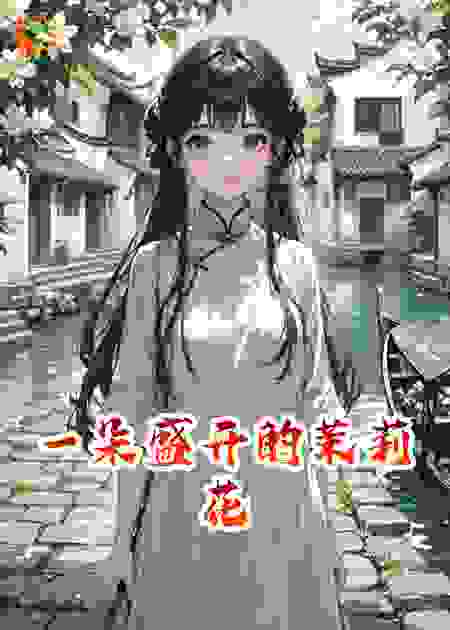一朵盛开的茉莉花
