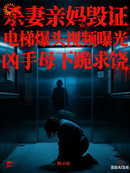 杀妻亲妈毁证，电梯爆头视频曝光，凶手母下跪求饶