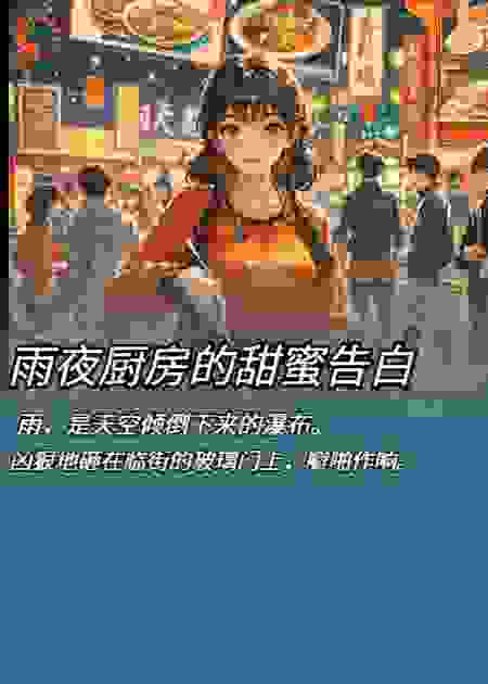 雨晚厨房里的甜蜜告白