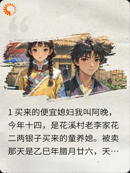 被卖做乡下童养媳，我发现婆婆的假孩子们都有反转马甲