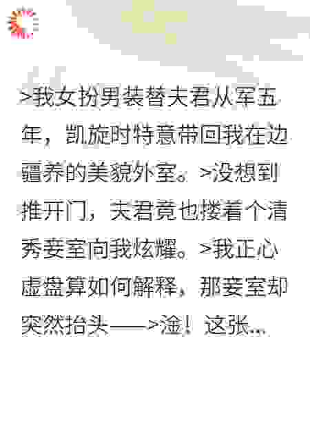 我的外室成了我夫君的妾室