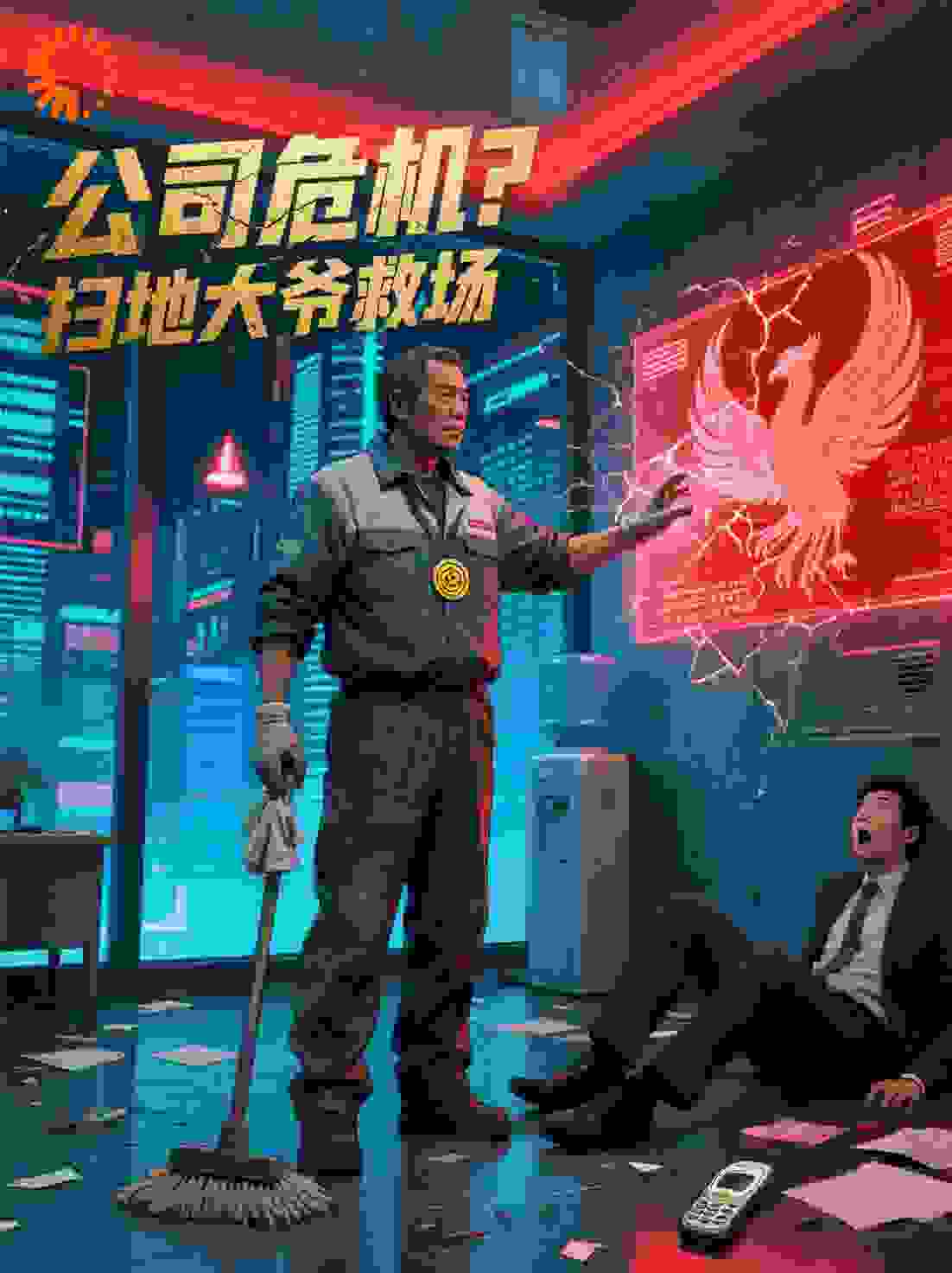 公司危机？扫地大爷救场
