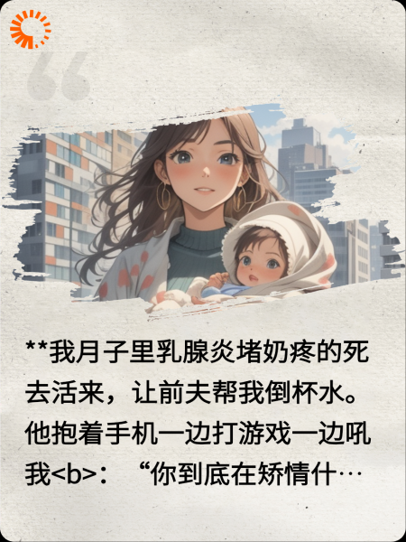月子里离婚，我跟科室傅医生搭伙